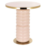 Richmond Interiors Bonsai Pink & Gold Side Table