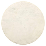 Richmond Interiors Barbara Orange Glass & Gold Round Side Table