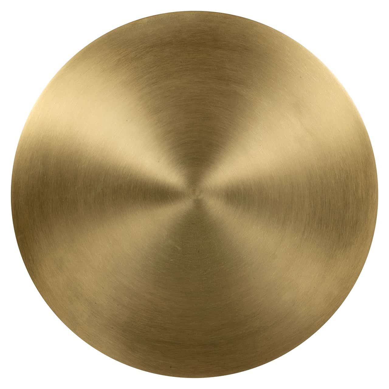 Richmond Interiors Bowiene Olive Green Glass & Brushed Gold Round Side Side
