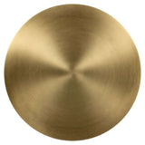 Richmond Interiors Bowiene Olive Green Glass & Brushed Gold Round Side Side