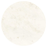 Richmond Interiors Boann White Glass & Gold Round Side Table
