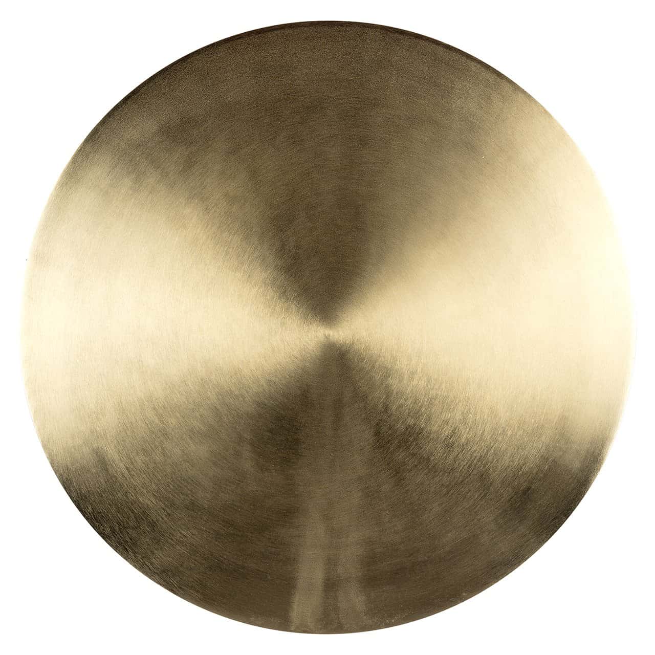 Richmond Interiors Dalina Olive Green Glass & Brushed Gold Round Side Table