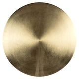 Richmond Interiors Dalina Olive Green Glass & Brushed Gold Round Side Table