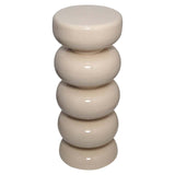 Richmond Interiors Jari Ripple Beige Column Side Table