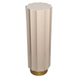 Richmond Interiors Isabelle Gold & Beige Column Side Table
