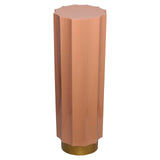 Richmond Interiors Isabelle Gold & Blush Pink Column Side Table