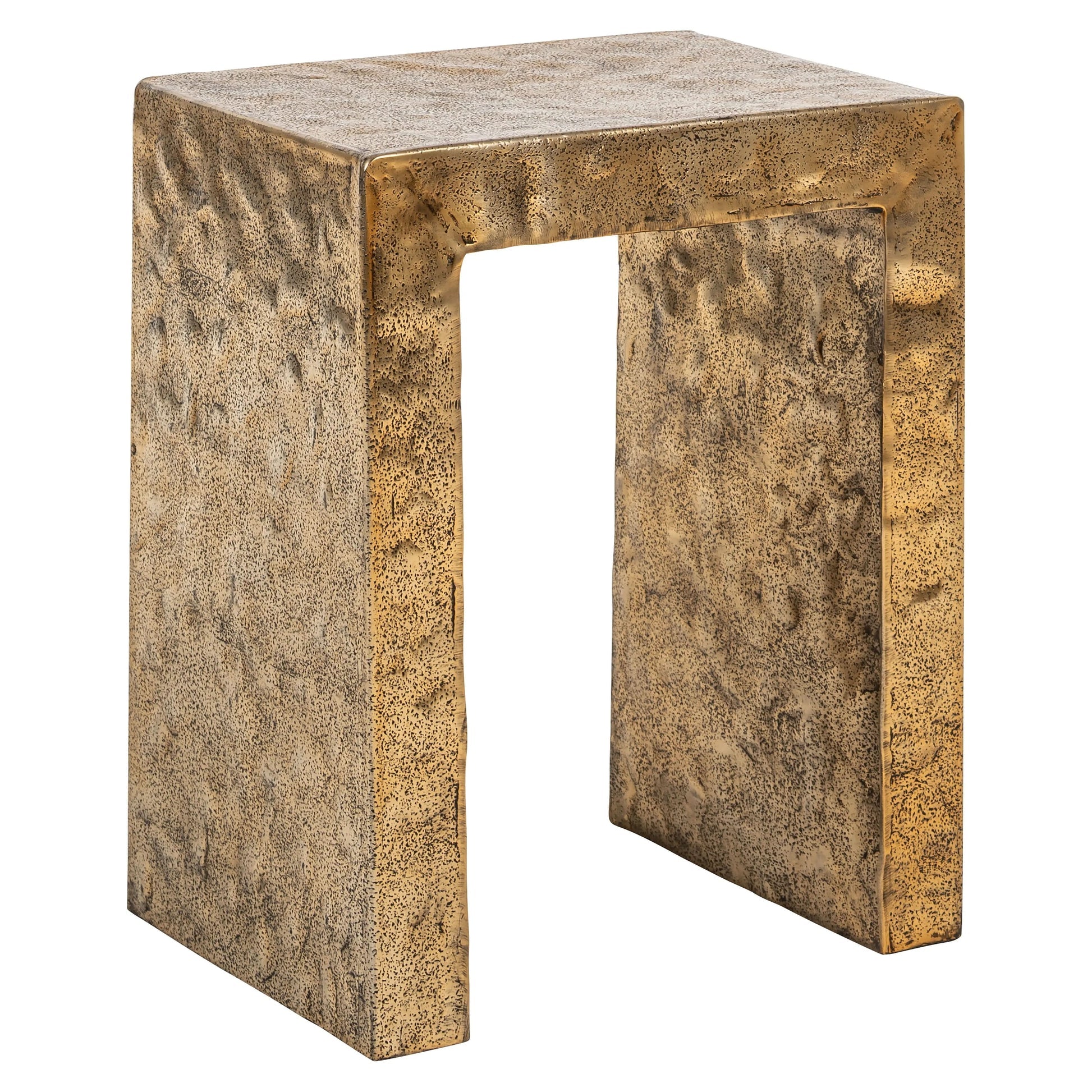 Richmond Interiors Novan End Table in Gold