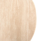 Richmond Interiors Fictus Beige Travertine Round Dining Table | 4-6 Seater