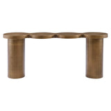 Richmond Interiors Bubba Brushed Gold Console Table