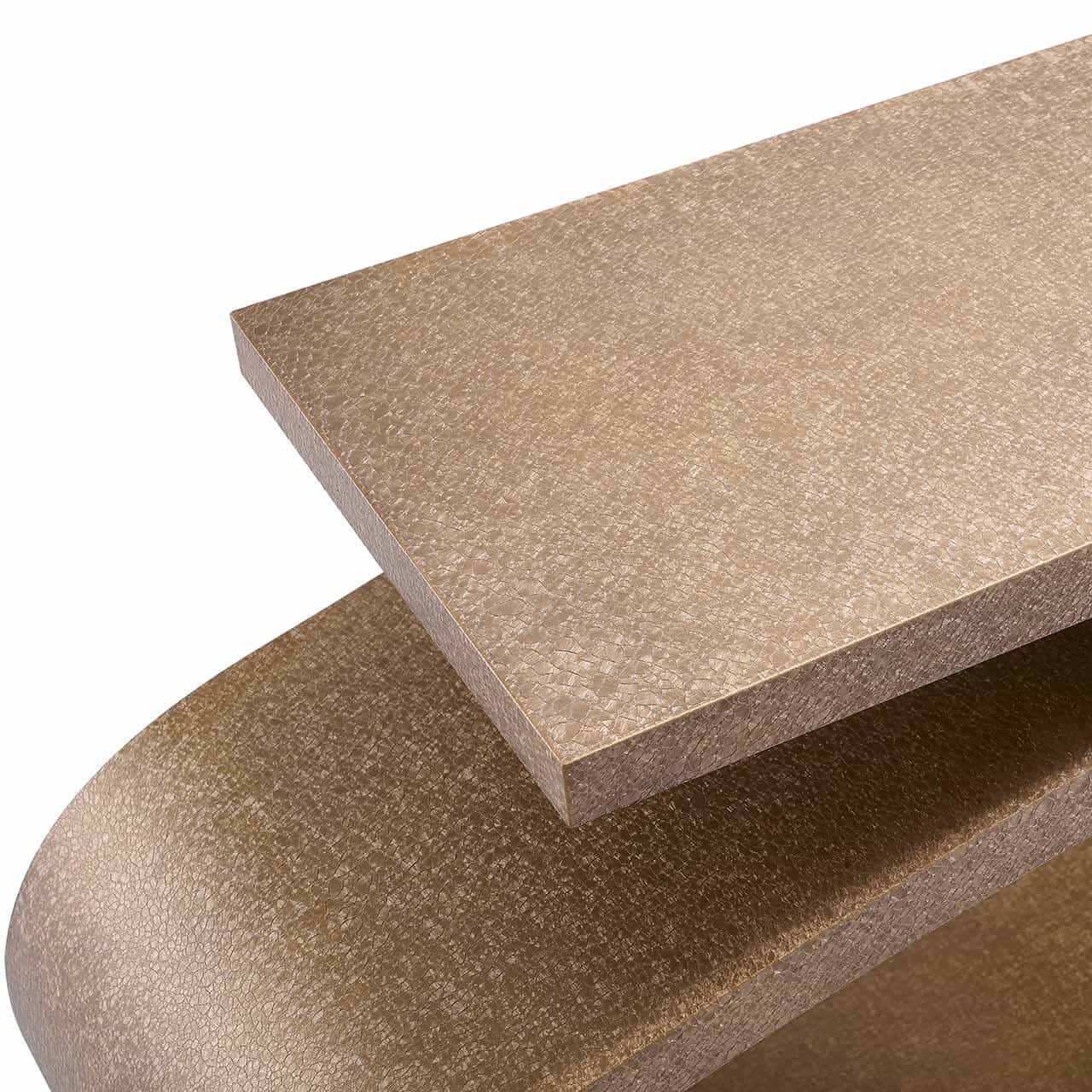 Richmond Interiors Alhambra Brushed Gold Console Table