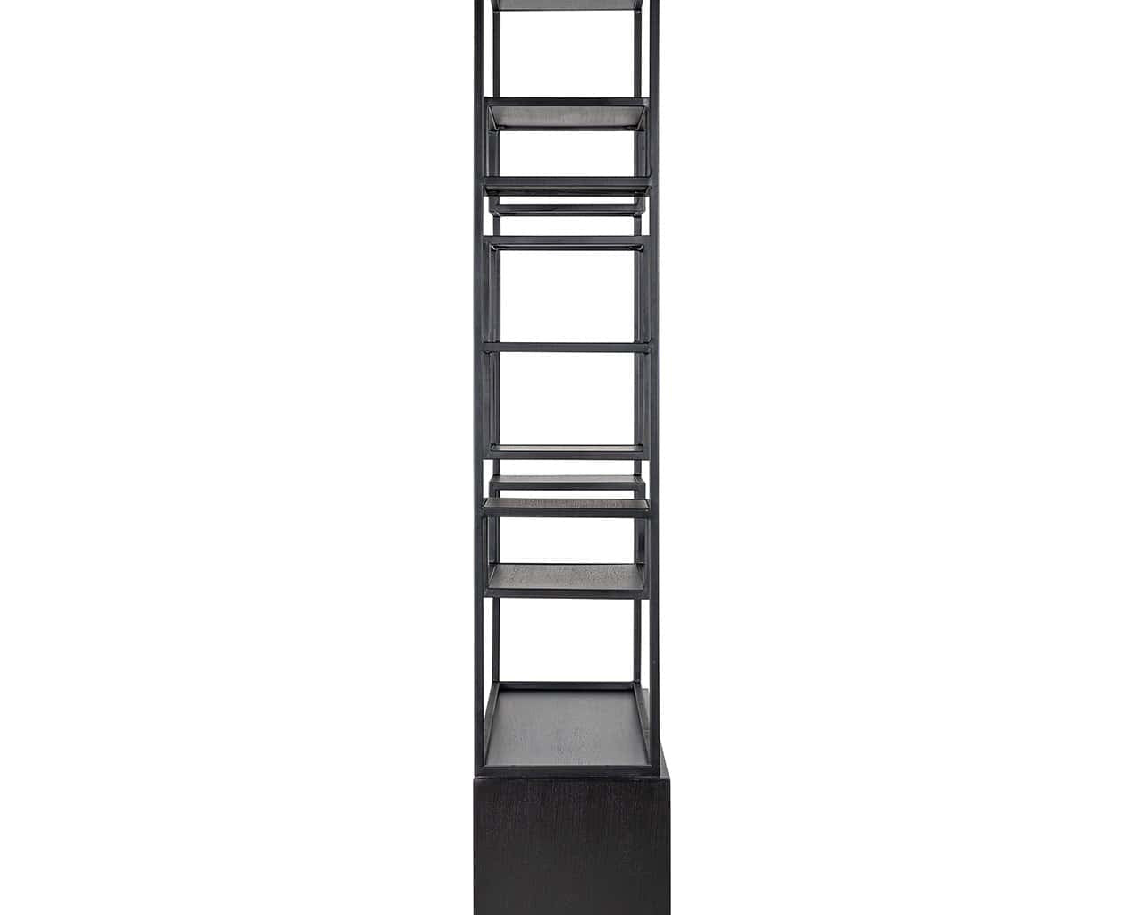 Richmond Interiors Bonvoy Black Oak Wood Display Unit
