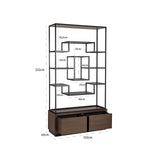 Richmond Interiors Bonvoy Walnut Brown Oak Wood Display Unit