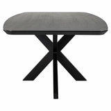 Richmond Interiors Bonvoy Black Oak Wood Dining Table | 8 Seater