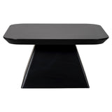 Richmond Interiors Bonvoy Black Oak Wood Square Coffee Table