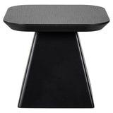 Richmond Interiors Bonvoy Black Oak Wood Square Side Table