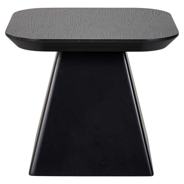Richmond Interiors Bonvoy Black Oak Wood Square Side Table
