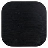 Richmond Interiors Bonvoy Black Oak Wood Square Side Table