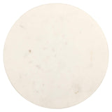 Richmond Interiors Misty Cream Marble Round Side Table