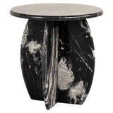 Richmond Interiors Bancroft Black Marble Side Table