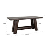 Richmond Interiors Menara Walnut Brown Acacia Wood Counter Table