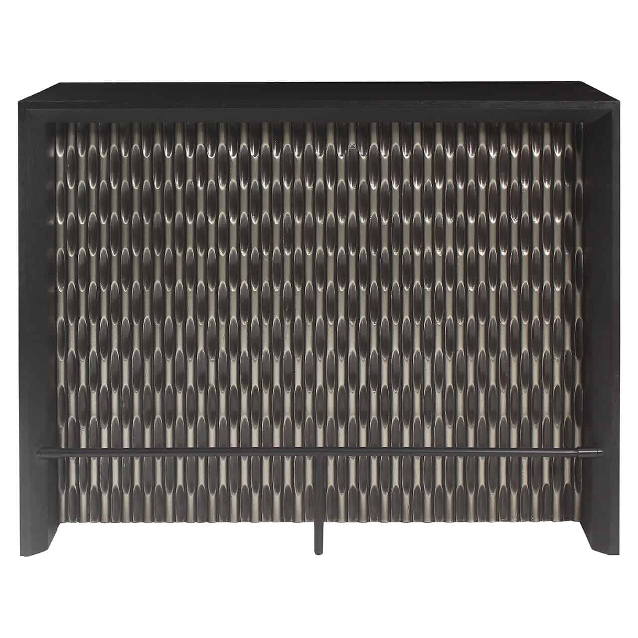 Richmond Interiors Walker Black Oak Wood Home Bar