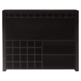 Richmond Interiors Walker Black Oak Wood Home Bar