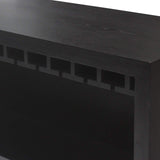 Richmond Interiors Walker Black Oak Wood Home Bar