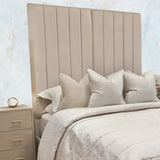 Camden Plush Velvet Luxury Panelled Bed