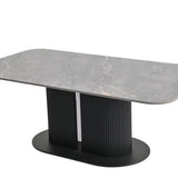 Sydney Grey Ceramic Marble Coffee Table