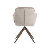 Richmond Interiors Aline Swivel Chair in Khaki Velvet