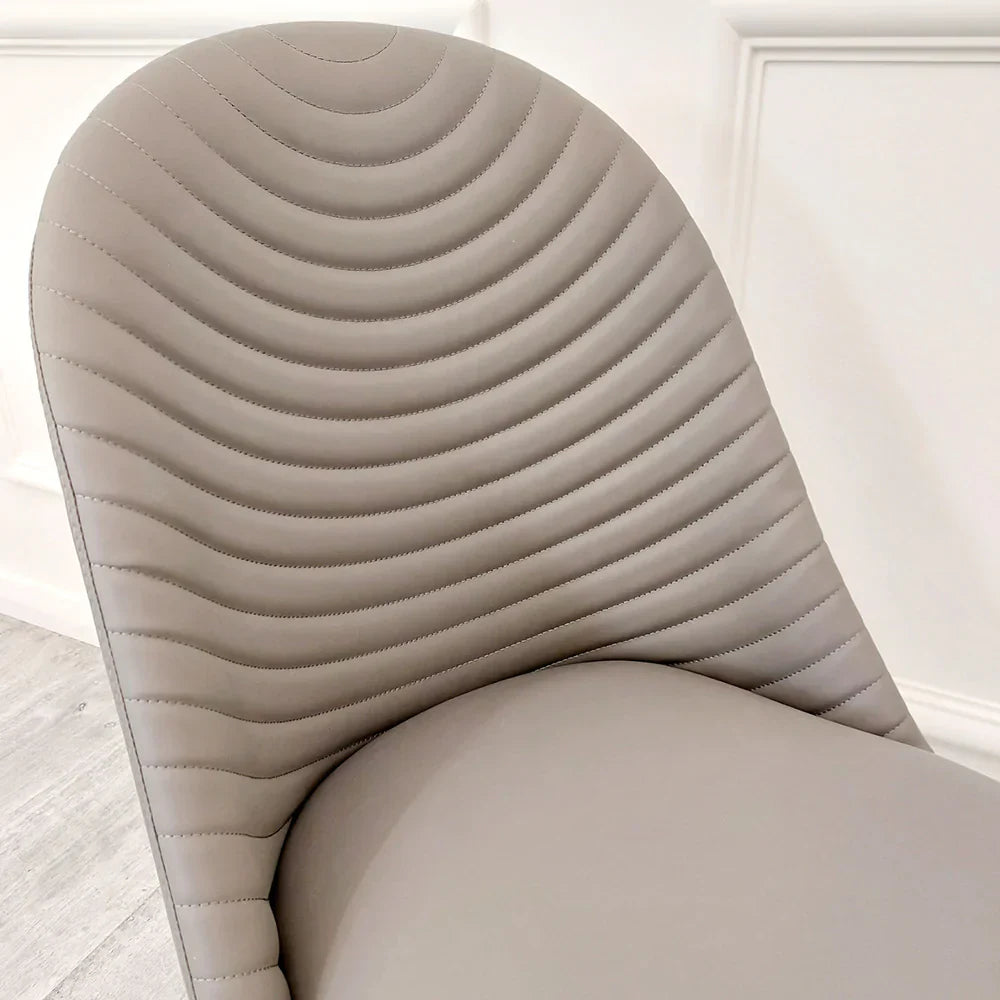 Alba PU Leather Dining Chair 3 Colours-Esme Furnishings