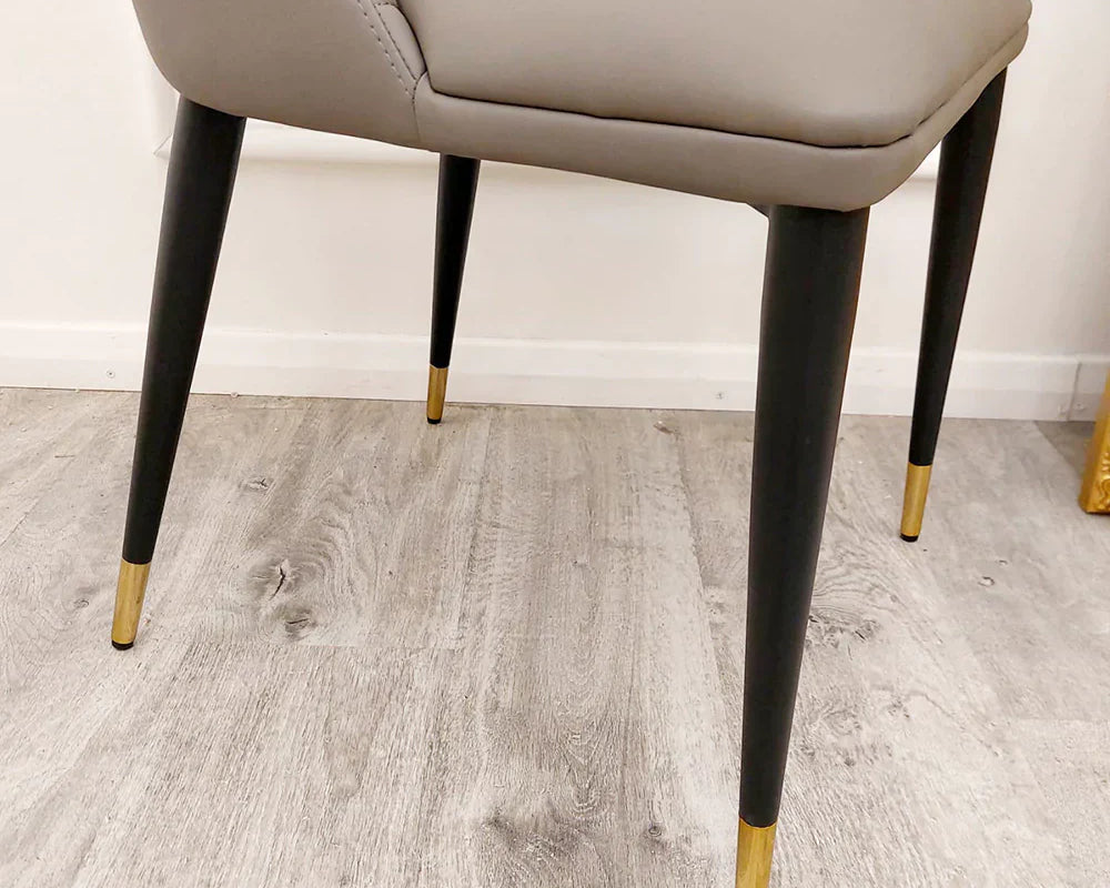 Alba PU Leather Dining Chair 3 Colours-Esme Furnishings