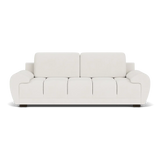 Zara Bubble Cream Plush Velvet 3 Seater Sofa