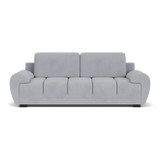 Zara Bubble Grey Plush Velvet 3 Seater Sofa