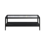 DI Designs Abberley Black Oak Wood & Glass Rectangle Coffee Table