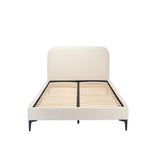 LPD Home Albany Ivory Boucle Fabric Double Bed Frame
