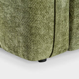 Venice Bubble Boucle Olive Green Fabric 3 Seater Sofa