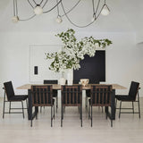 Antibes Dining Table – Russet & Black