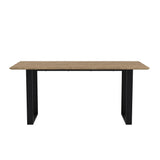 Antibes Dining Table – Russet & Black