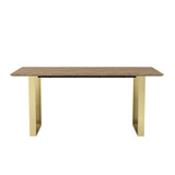 Antibes Dining Table – Russet & Gold