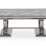 Arianna Grey Marble Coffee Table-Esme Furnishings