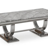 Arianna Grey Marble Coffee Table-Esme Furnishings
