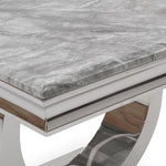 Arianna Grey Marble Lamp Table-Esme Furnishings