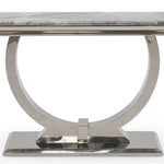 Arianna 120cm Grey Marble Console Table-Esme Furnishings