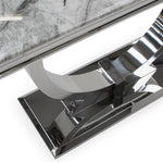 Arianna 120cm Grey Marble Console Table-Esme Furnishings
