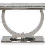 Arianna 120cm White Marble Console Table-Esme Furnishings