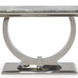 Arianna 120cm White Marble Console Table-Esme Furnishings