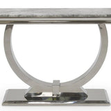 Arianna Chrome Marble 120cm Console Table - 6 Colors