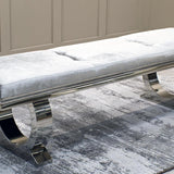 Arianna 180cm Plush Soft Velvet Dining Bench - 3 Colours-Esme Furnishings