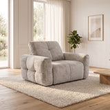 Faringdon Beige Electric Recliner Armchair